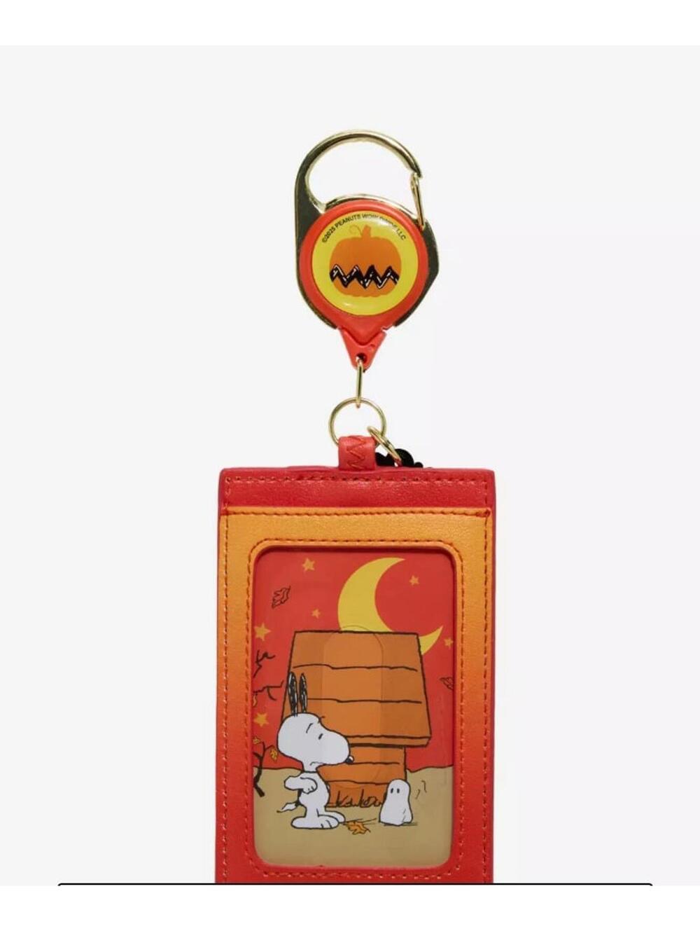 Peanuts Snoopy Pumpkin Patch Retractable Lanyard with Charm - Picture 3 of 4